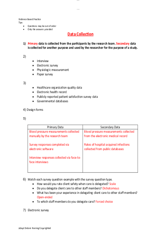 NR 449 Week 4 Assignment; Data Collection