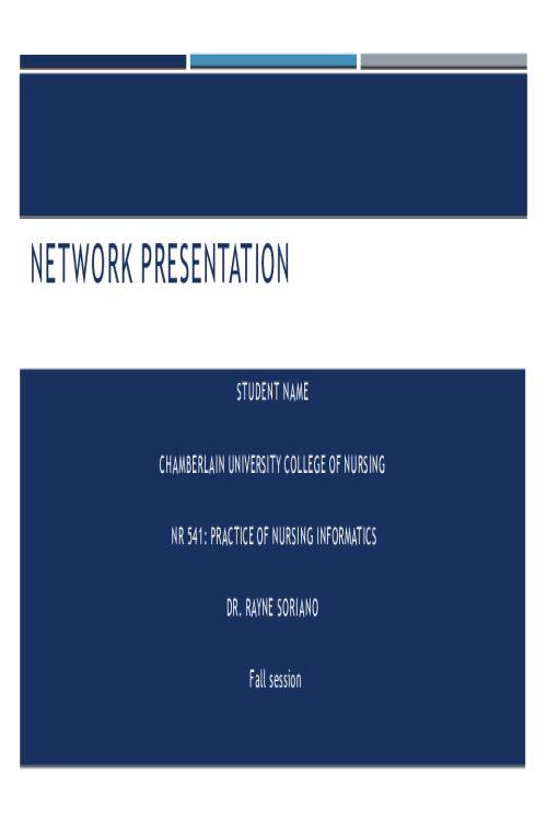 NR 541 Week 7 Assignment; Network Presentation - Local Area Network (LAN).pptx