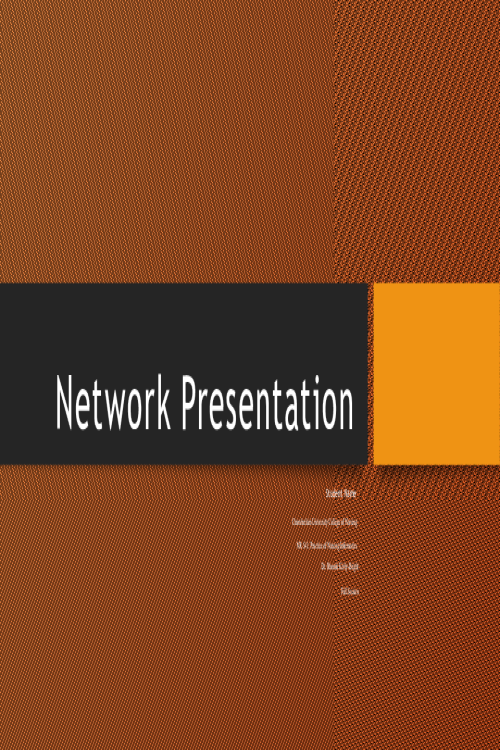 NR 541 Week 7 Assignment; Network Presentation.pptx