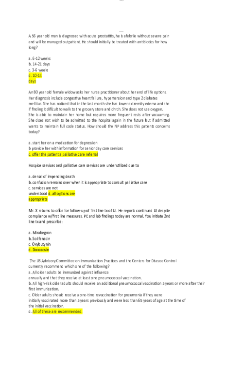 NR 601 Week 8 Final Exam Practice Questions