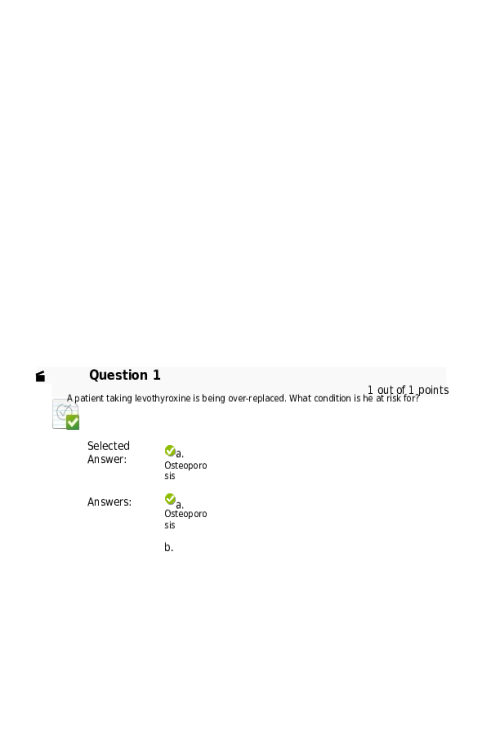 NRNP 6531 Week 10 Knowledge Check Quiz - Fall Qtr