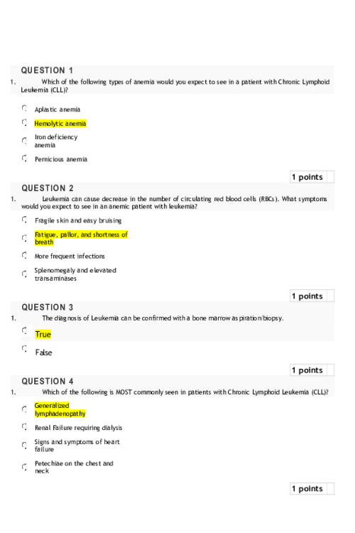 NRNP 6550 Week 10 Knowledge Check