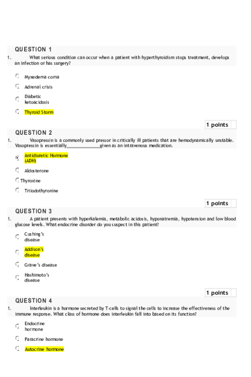 NRNP 6550 Week 8 Knowledge Check