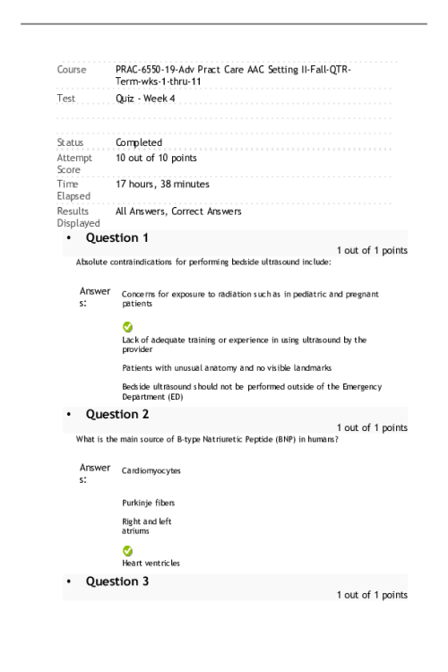 PRAC 6550-19, Adv Pract Care AAC Setting II, Week 4 Quiz