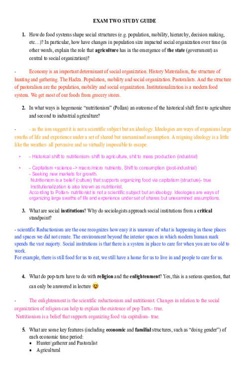 SOCS 185 Week 4 Quiz Study Guide